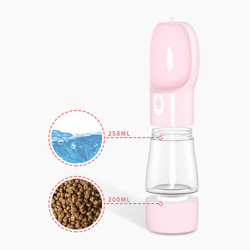Portable Pet Food &amp; Water Bottle