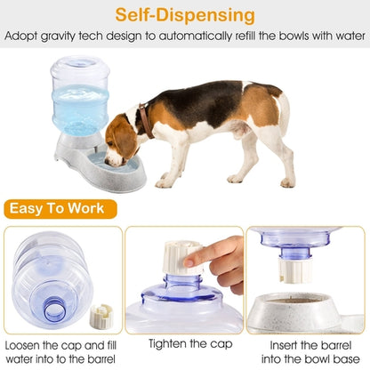 3.5L 1Gal Pet Water Dispenser Self-Dispensing Gravity Pets Water