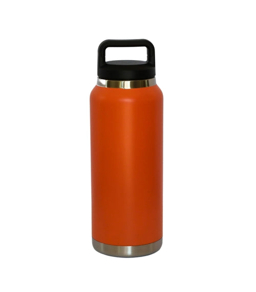 36 Oz Stainless Steel Twist-Off  Cap Water Bottle  - Orange