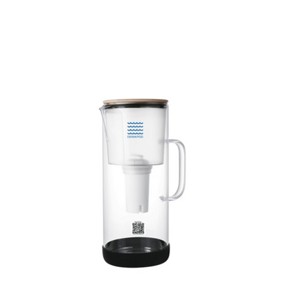 Drinkpod pH Restore 3.5L Glass Alkaline Water Pitcher - Long Lasting