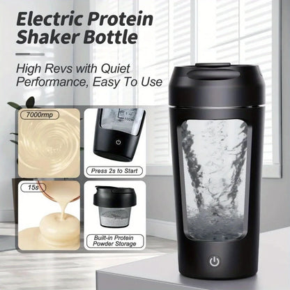 NNEOBA 500ML Electric Protein Shaker Bottle