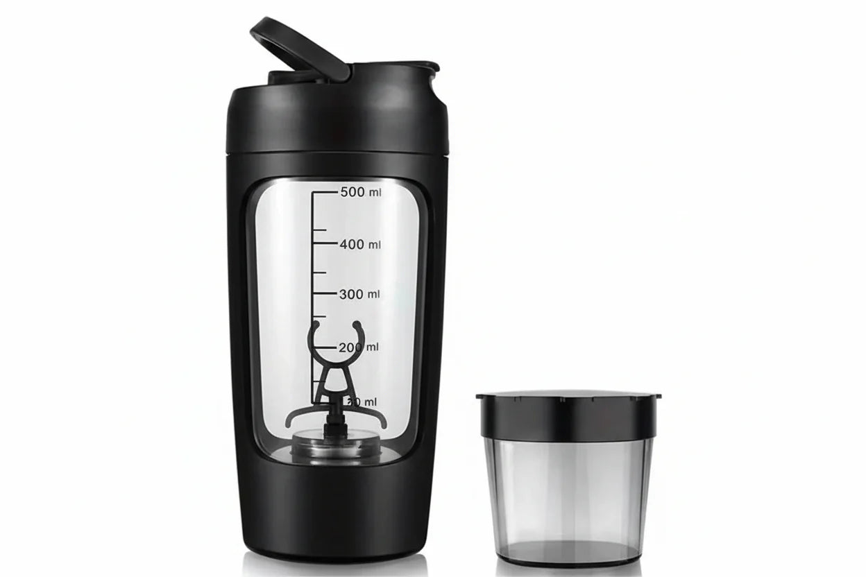 NNEOBA 500ML Electric Protein Shaker Bottle