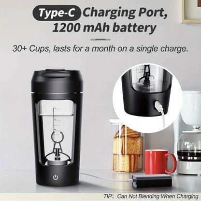 NNEOBA 500ML Electric Protein Shaker Bottle