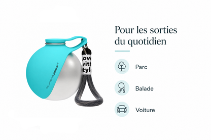 AquaWalk 3 — Gourde de promenade 3-en-1 pour chien