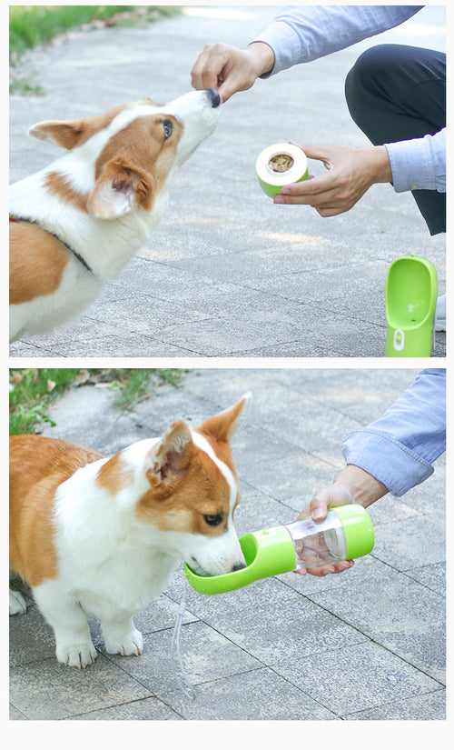 Portable Pet Food &amp; Water Bottle