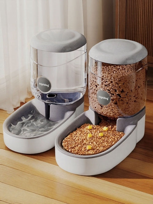 Automatic Pet Food and Water Dispenser Set